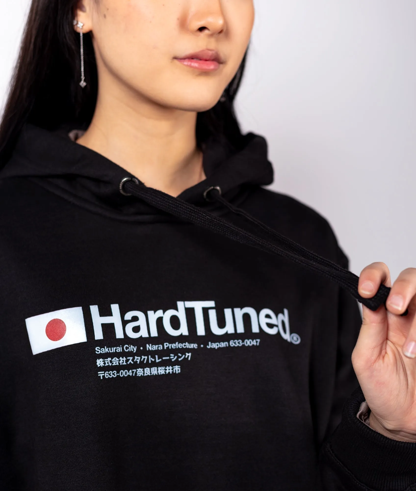 Hardtuned Essential Womens Hoodie - Black