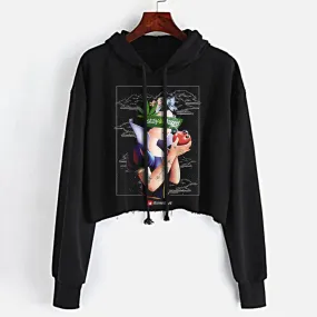 Highest One of All Crop Top Hoodie