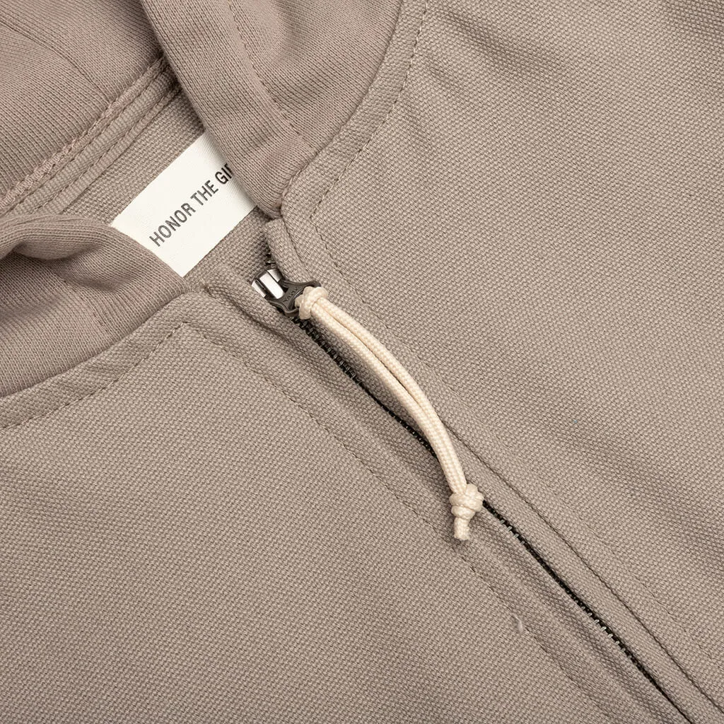 Honor The Gift Full Zip Truth Hoodie - Grey