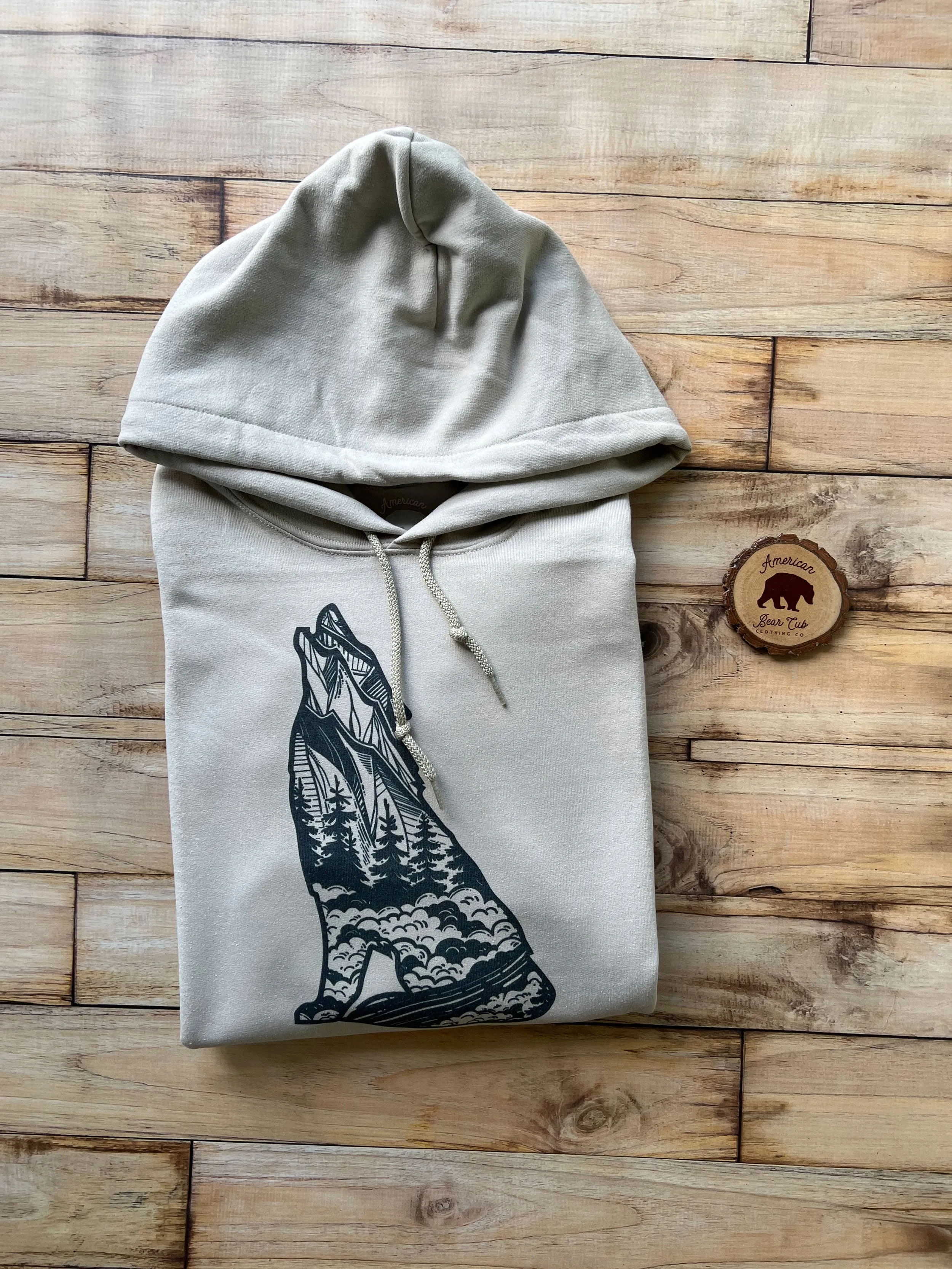 Howling Wolf Adult Hoodies