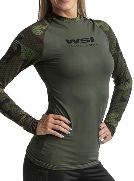 HYPRTECH BAMBOO Hexacamo 2 Tone Long Sleeve by WSI Made in USA  662BMLH