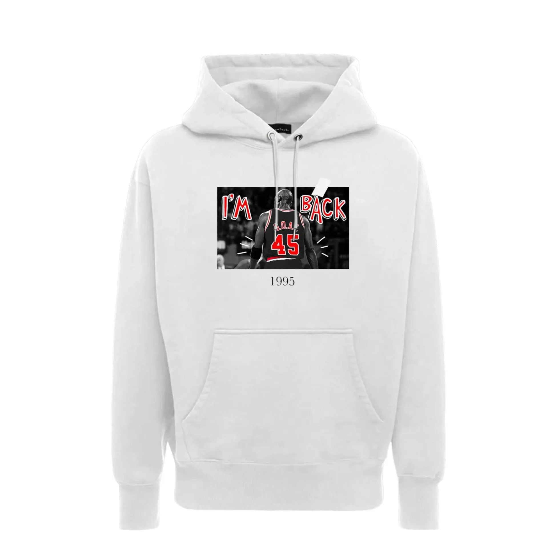 IM BACK HOODIE WHITE