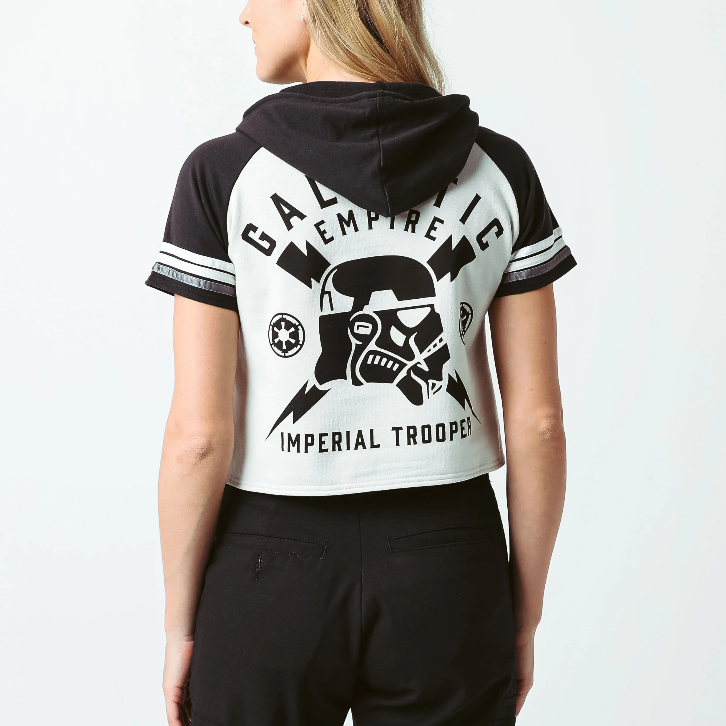 Imperial Trooper Cropped Short Sleeve Hoodie