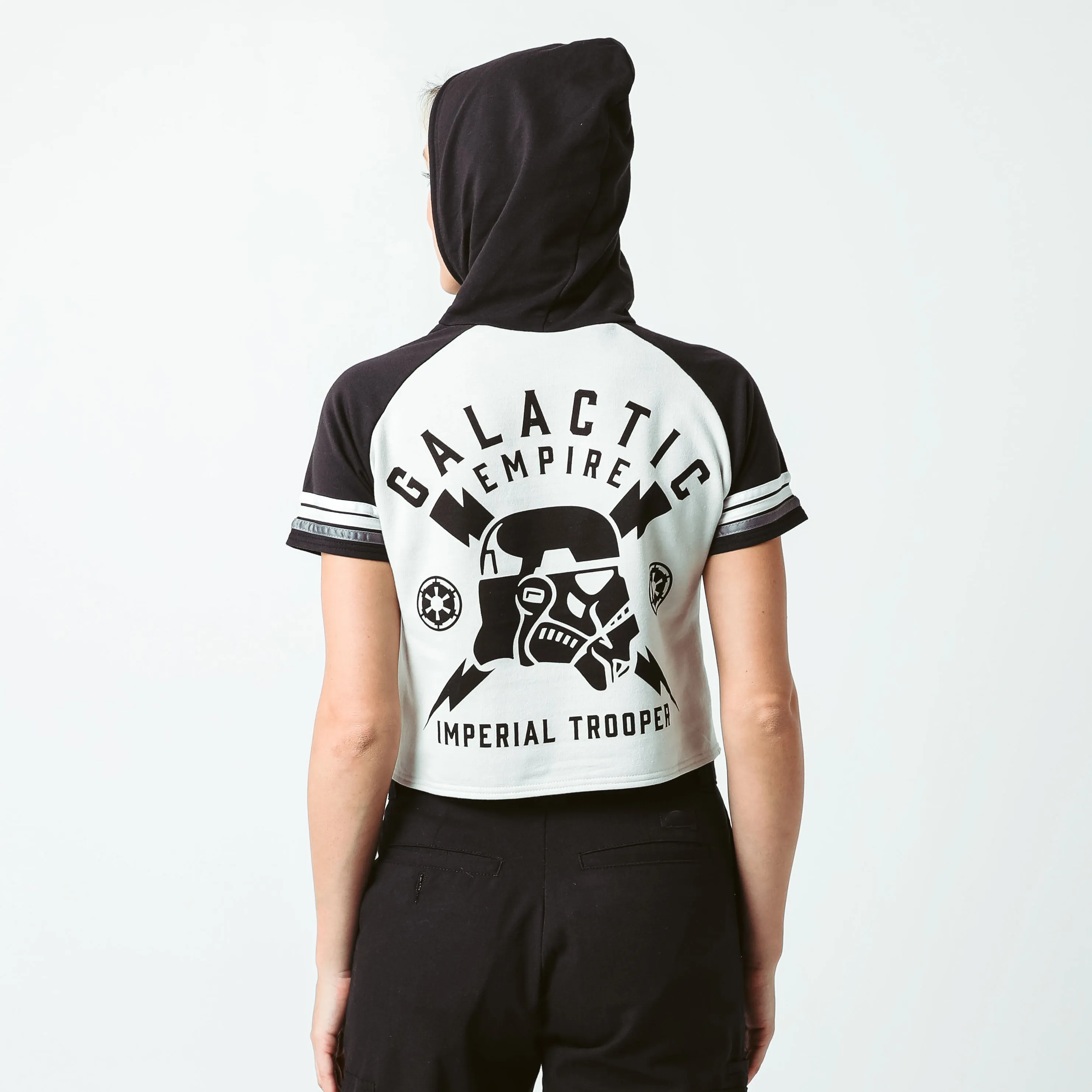 Imperial Trooper Cropped Short Sleeve Hoodie