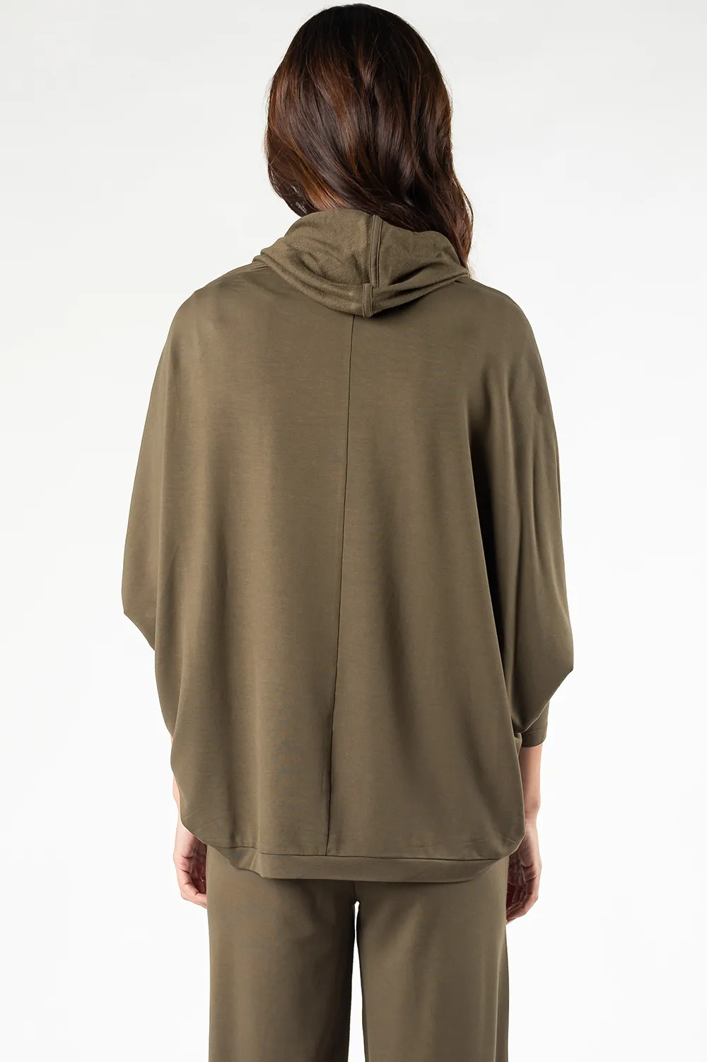 Jaime Bamboo Hoodie Cardigan - Deep Olive