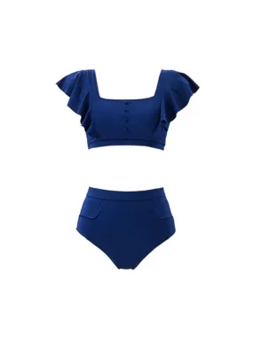 Jelly Candy   High-Waisted Pocket Bottom Navy