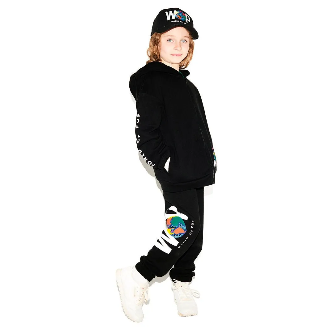 Jogging jacket for children in organic cotton