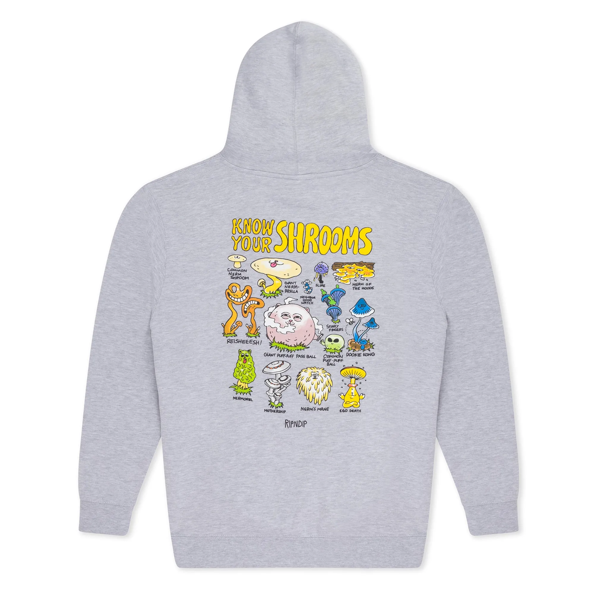 Know Ur Shrooms Hoodie (Ash Heather)