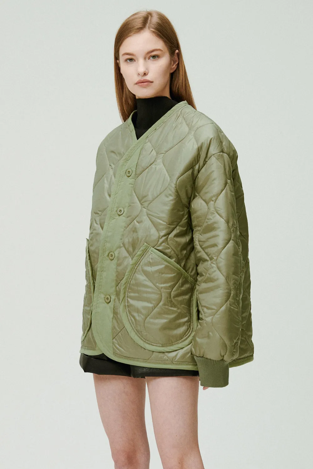 Laura Boyfriend Quilted Coat