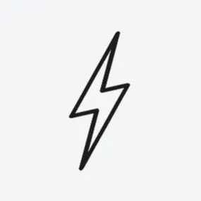 Lightning Bolt Temporary Tattoo