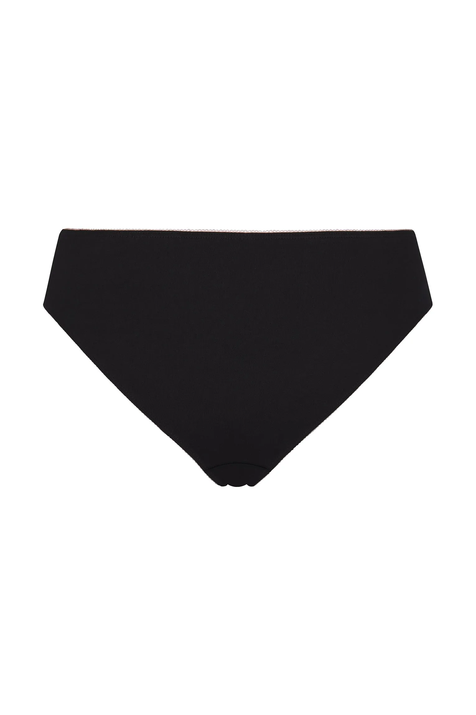 LOW RISE UNDERWEAR IN ONYX/PETAL