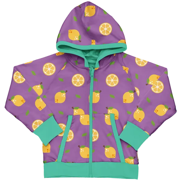 Maxomorra Lemon Organic Cotton Reversible Zip Hoodie