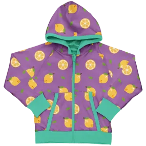 Maxomorra Lemon Organic Cotton Reversible Zip Hoodie