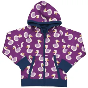 Maxomorra Pick & Mix Swan Reversible Zip Hoodie