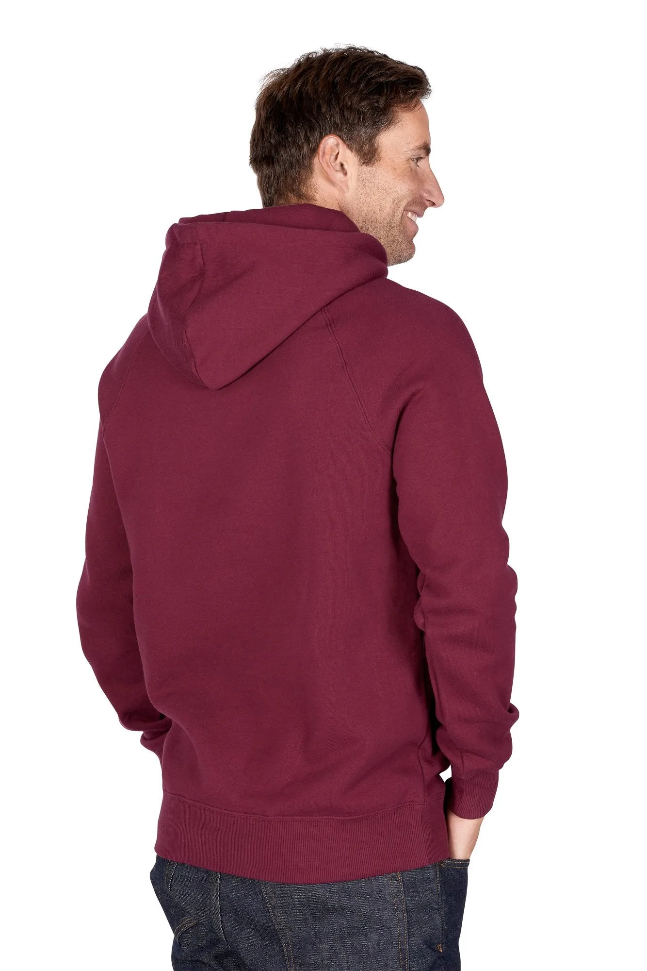 Men's Midnight Runr Hoodies - Burgundy