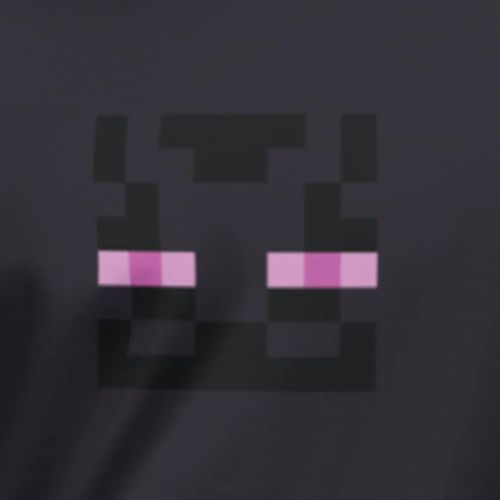 Minecraft Enderman Eyes Adult Pullover Hoodie