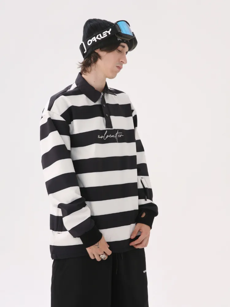 Molocoster Colorblock Striped Ski Sweatshirt - Unisex