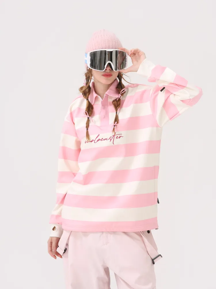 Molocoster Colorblock Striped Ski Sweatshirt - Unisex