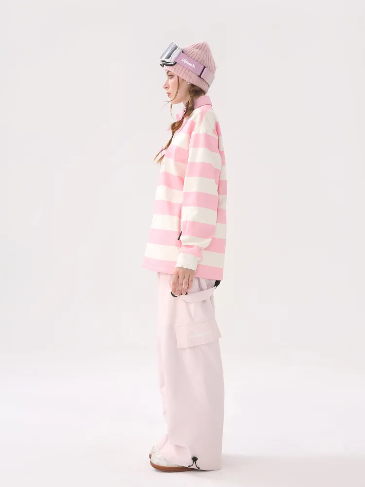 Molocoster Colorblock Striped Ski Sweatshirt - Unisex