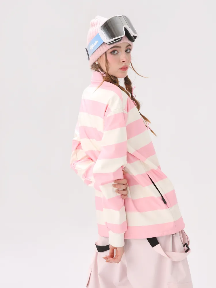 Molocoster Colorblock Striped Ski Sweatshirt - Unisex