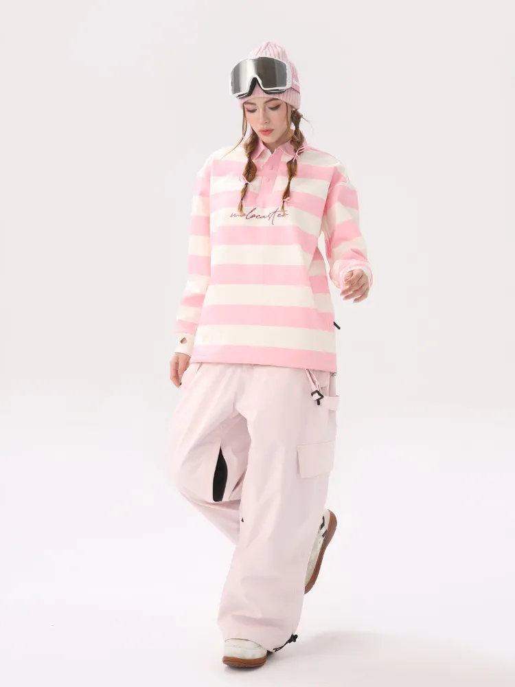 Molocoster Colorblock Striped Ski Sweatshirt - Unisex