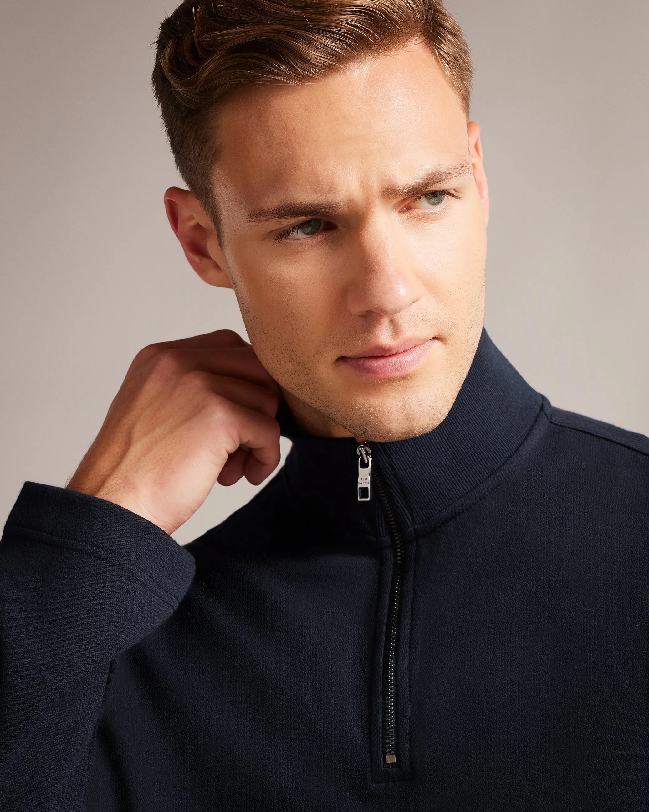 Morric Half Zip Funnel Neck Jumper