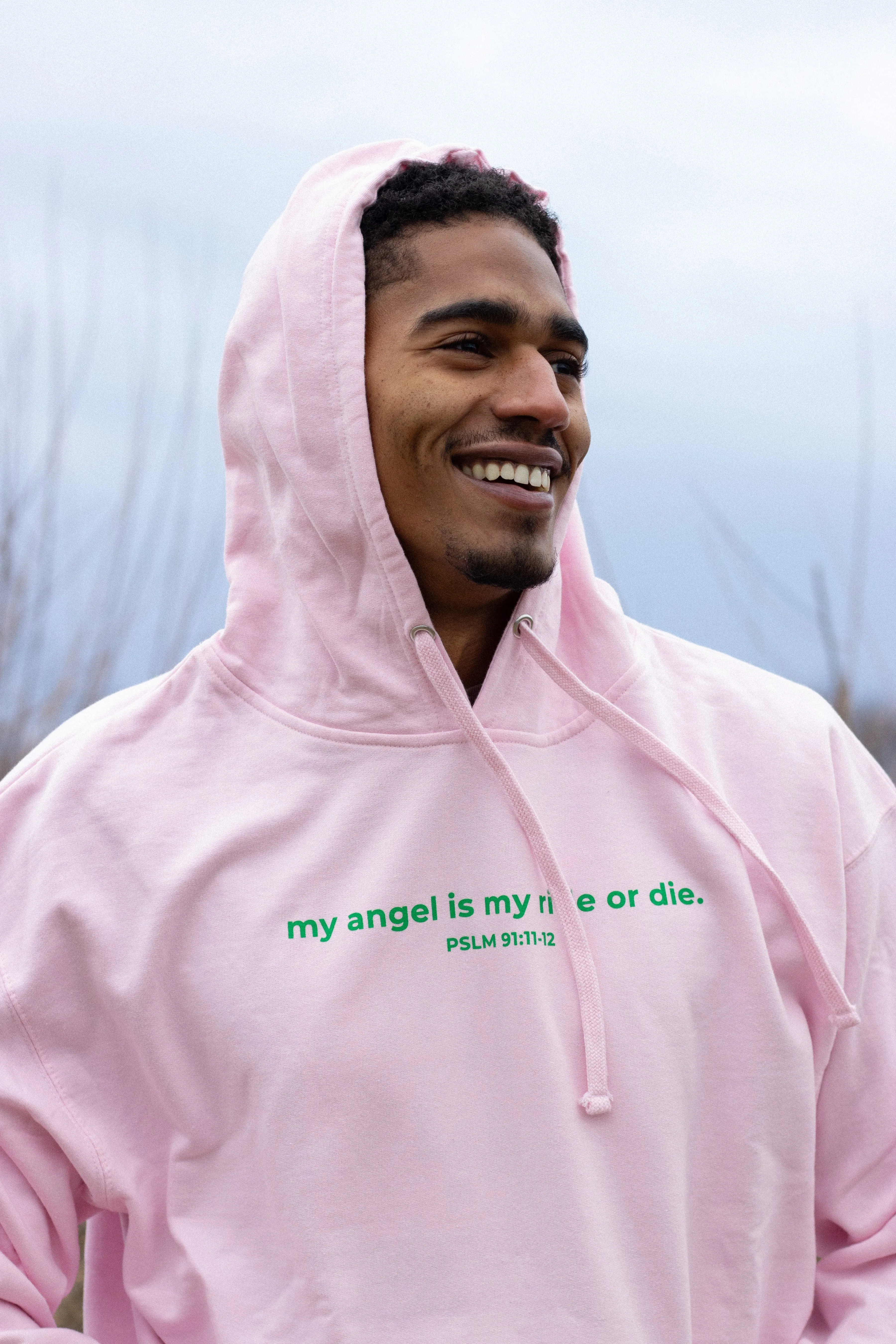 my angel is my ride or die. Hoodie