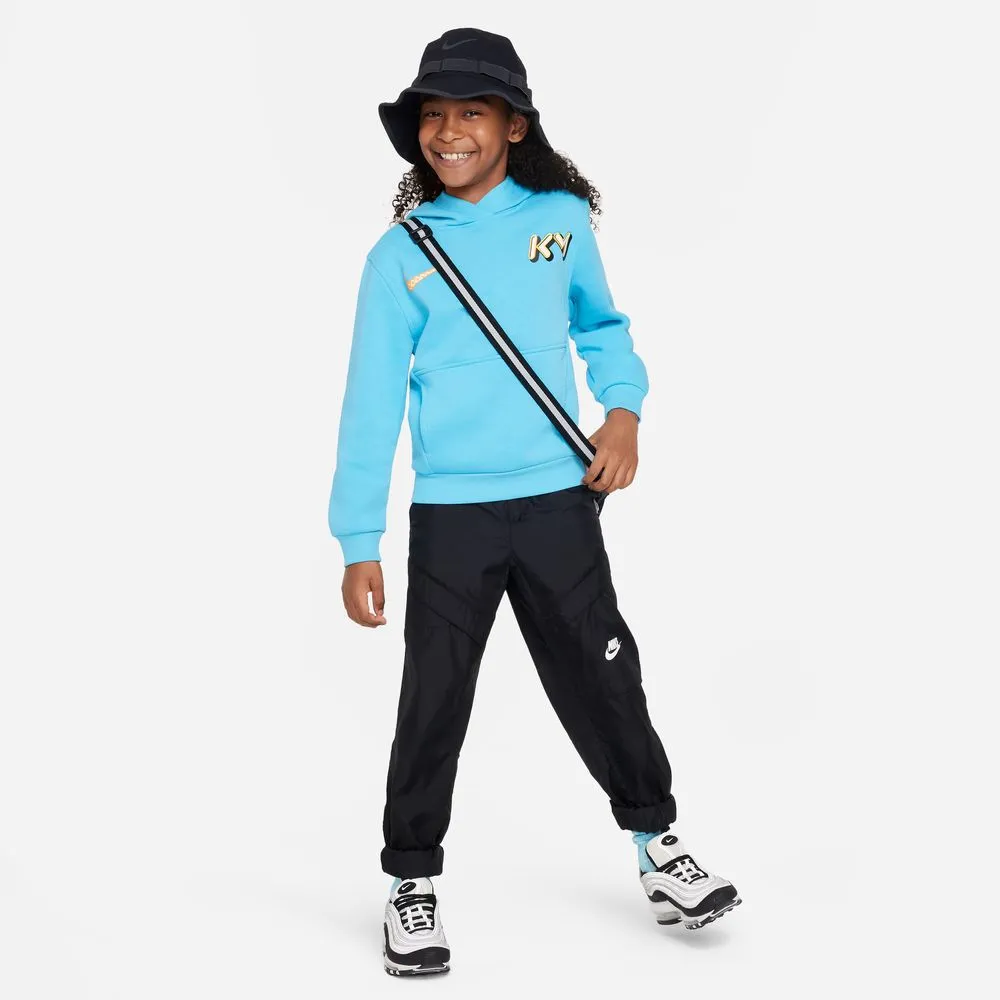 Nike Kylian Mbappe KM Youth Football Hoodie (Light Blue)