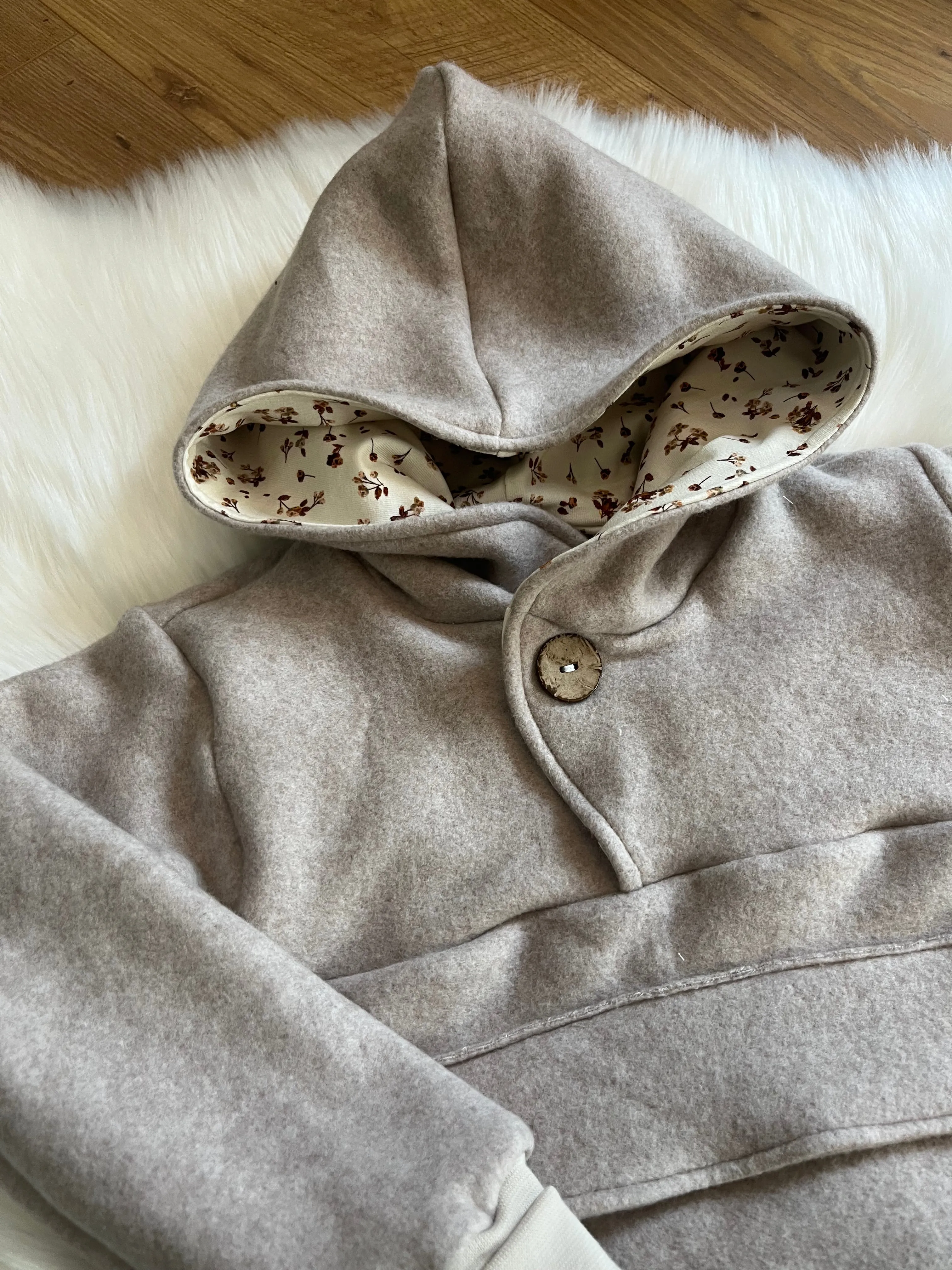 Outdoorhoodie organic Fleece