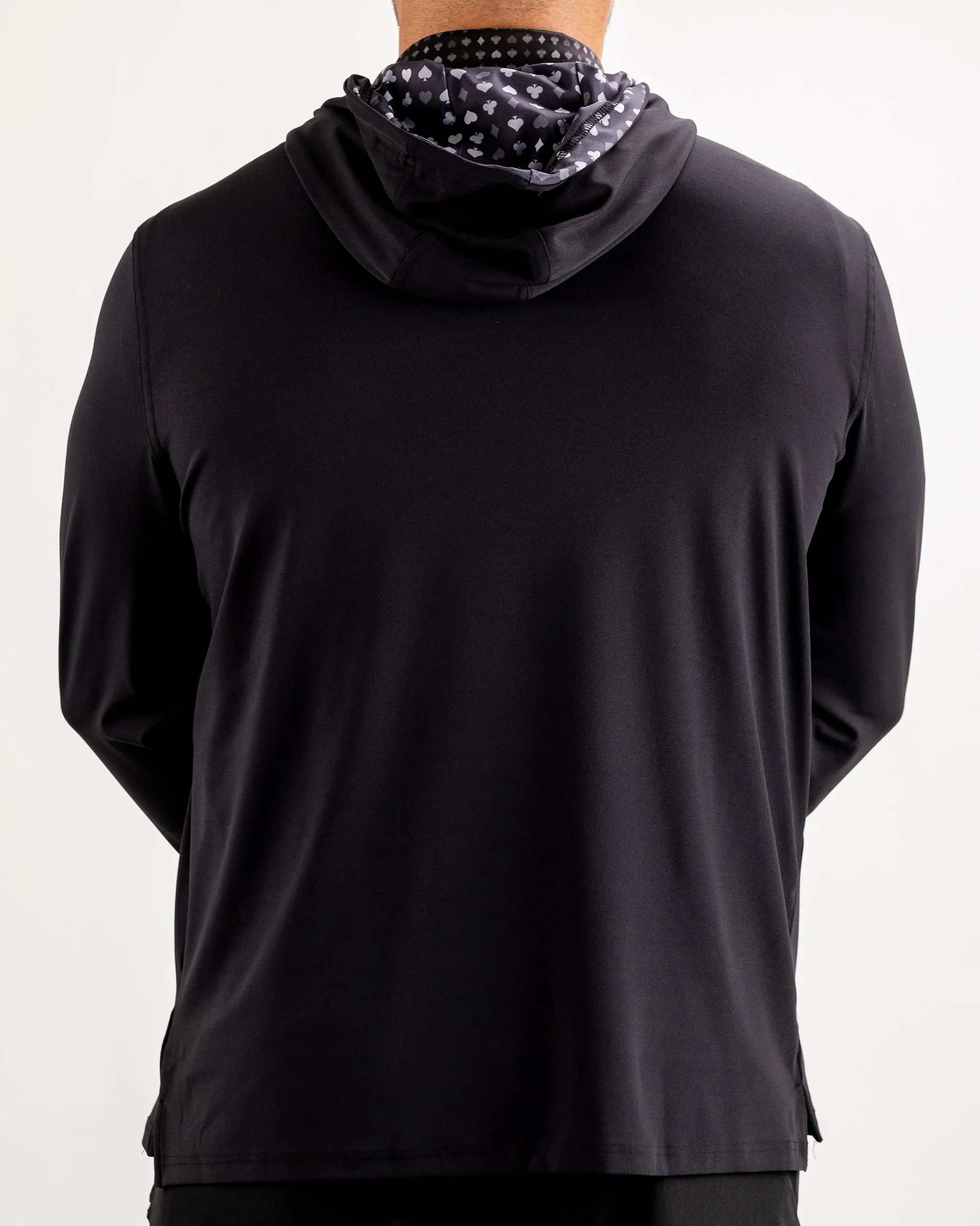 Performance Golf Hoodie - Black Flush