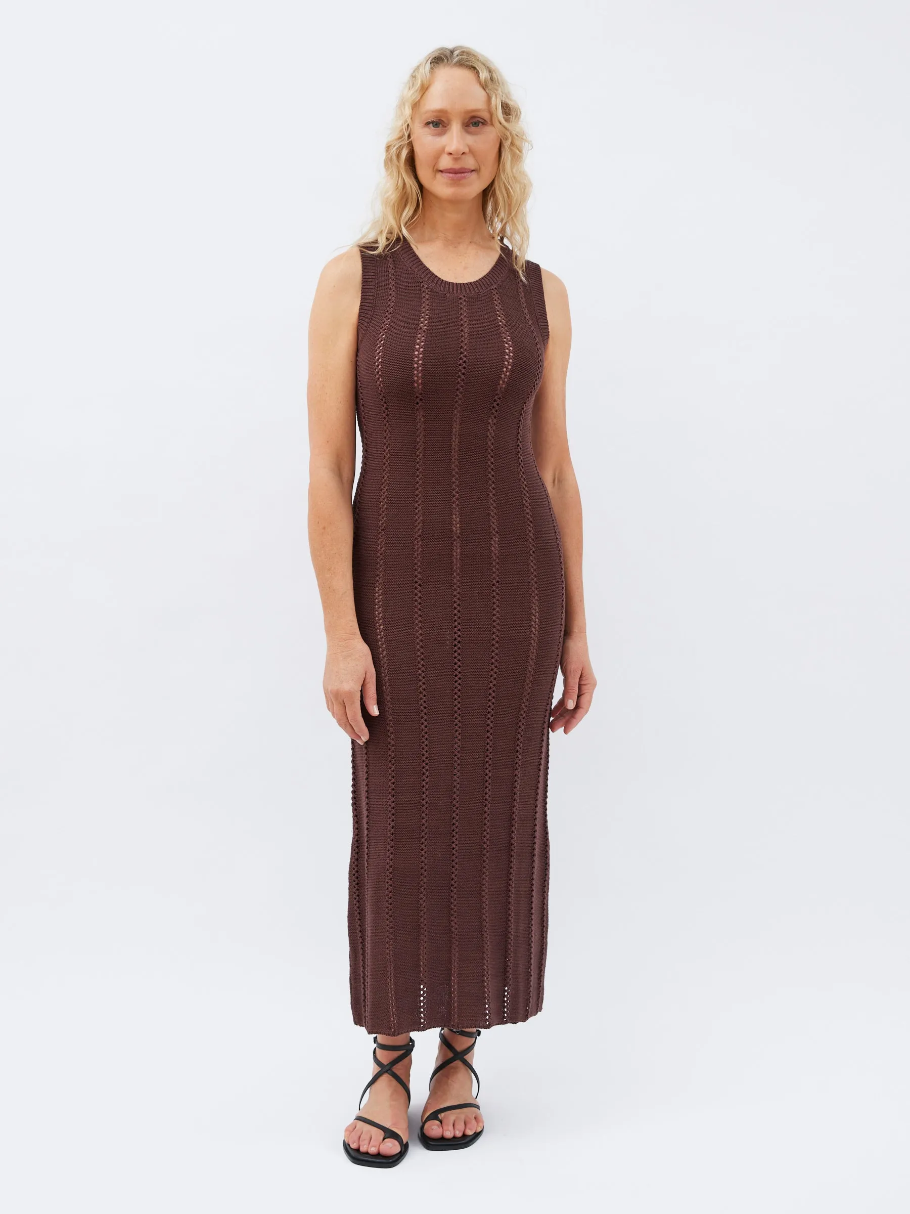 Pointelle Maxi Dress