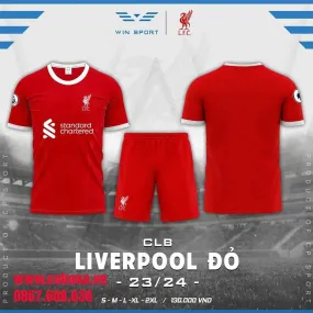 Quần áo bóng đá liverpool thun lạnh Win Sport 2023-24