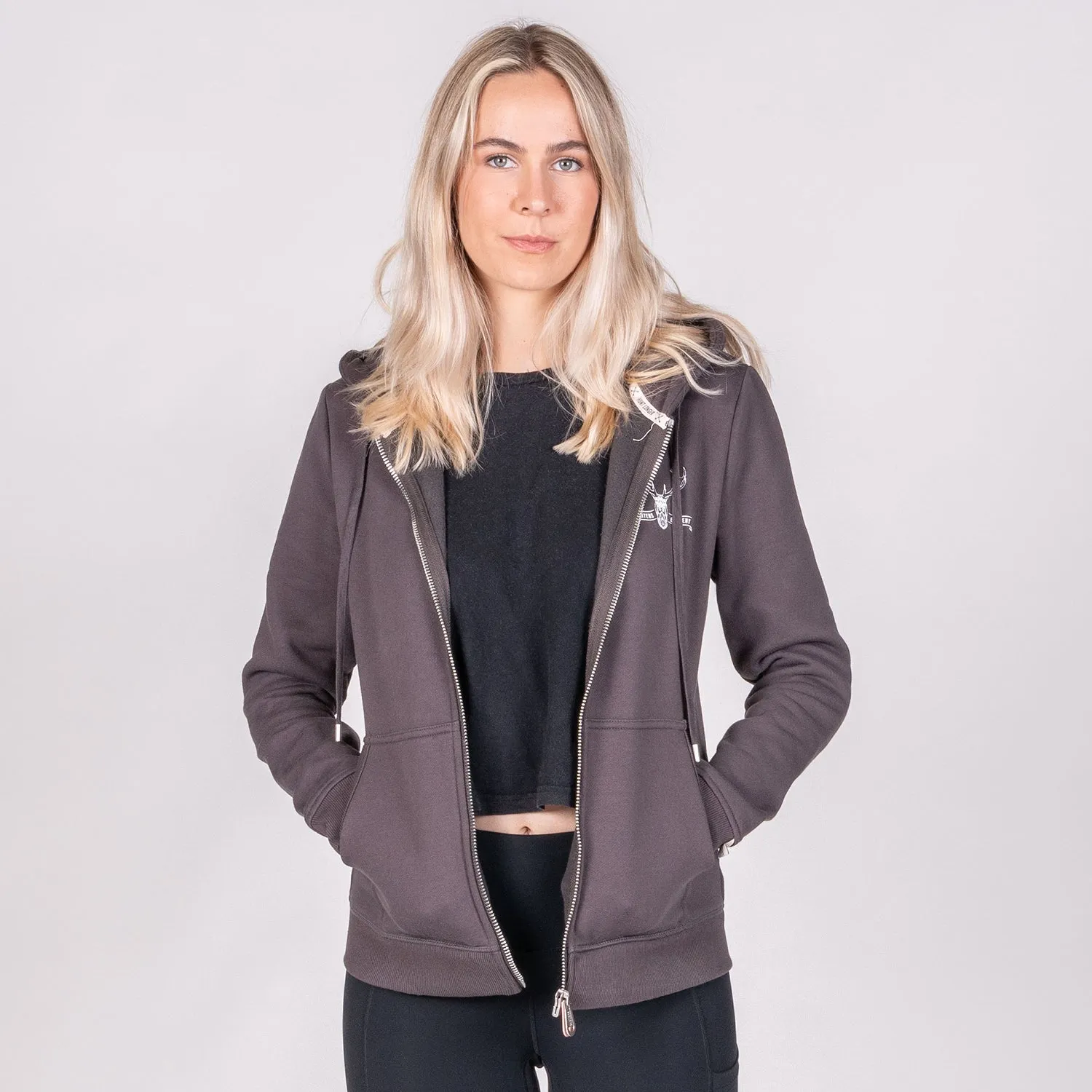 Red Stag Zip Hoodie Womens