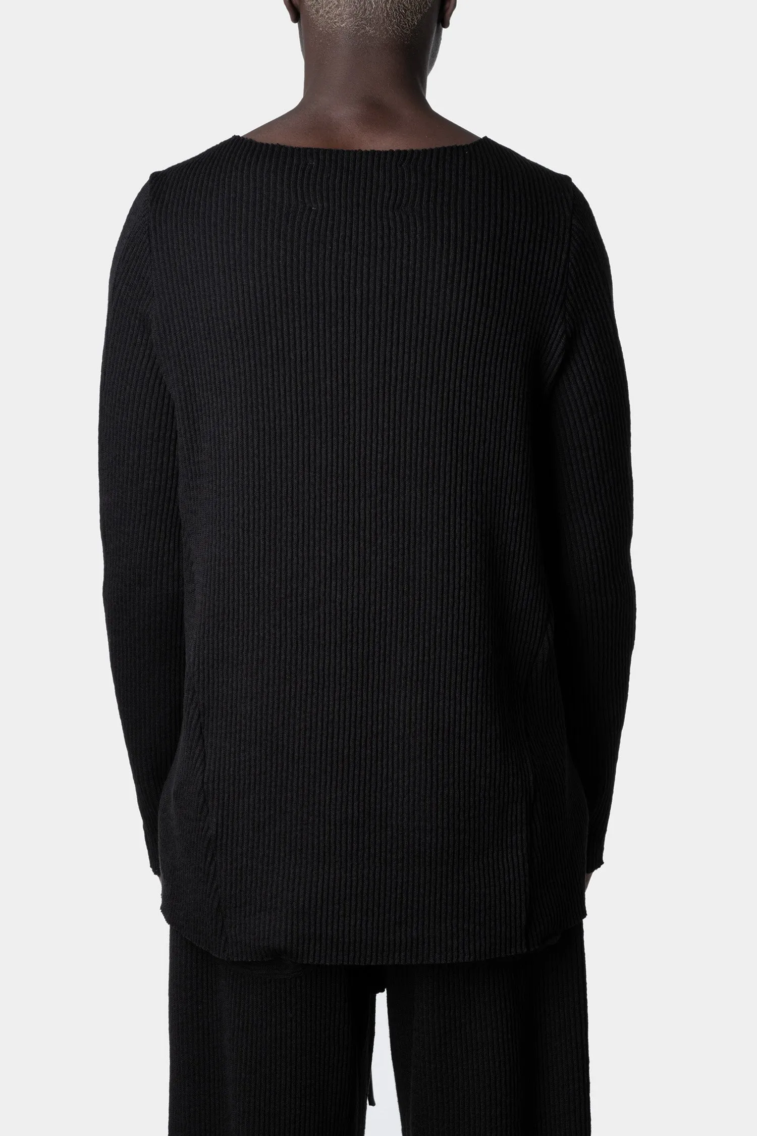 Rib sweater, Black