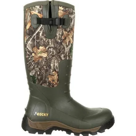 Rocky Men's Sport Pro Rubber 16" WP Side Zip Hunt Boot- Camo - RKS0383