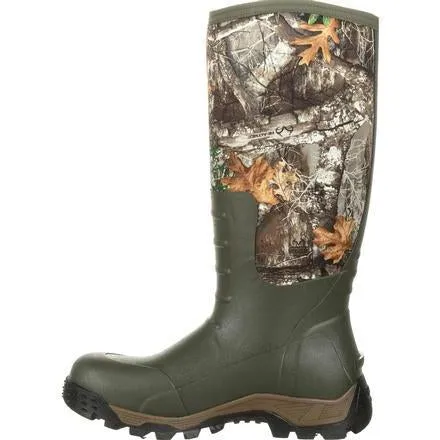 Rocky Men's Sport Pro Rubber 16" WP Side Zip Hunt Boot- Camo - RKS0383