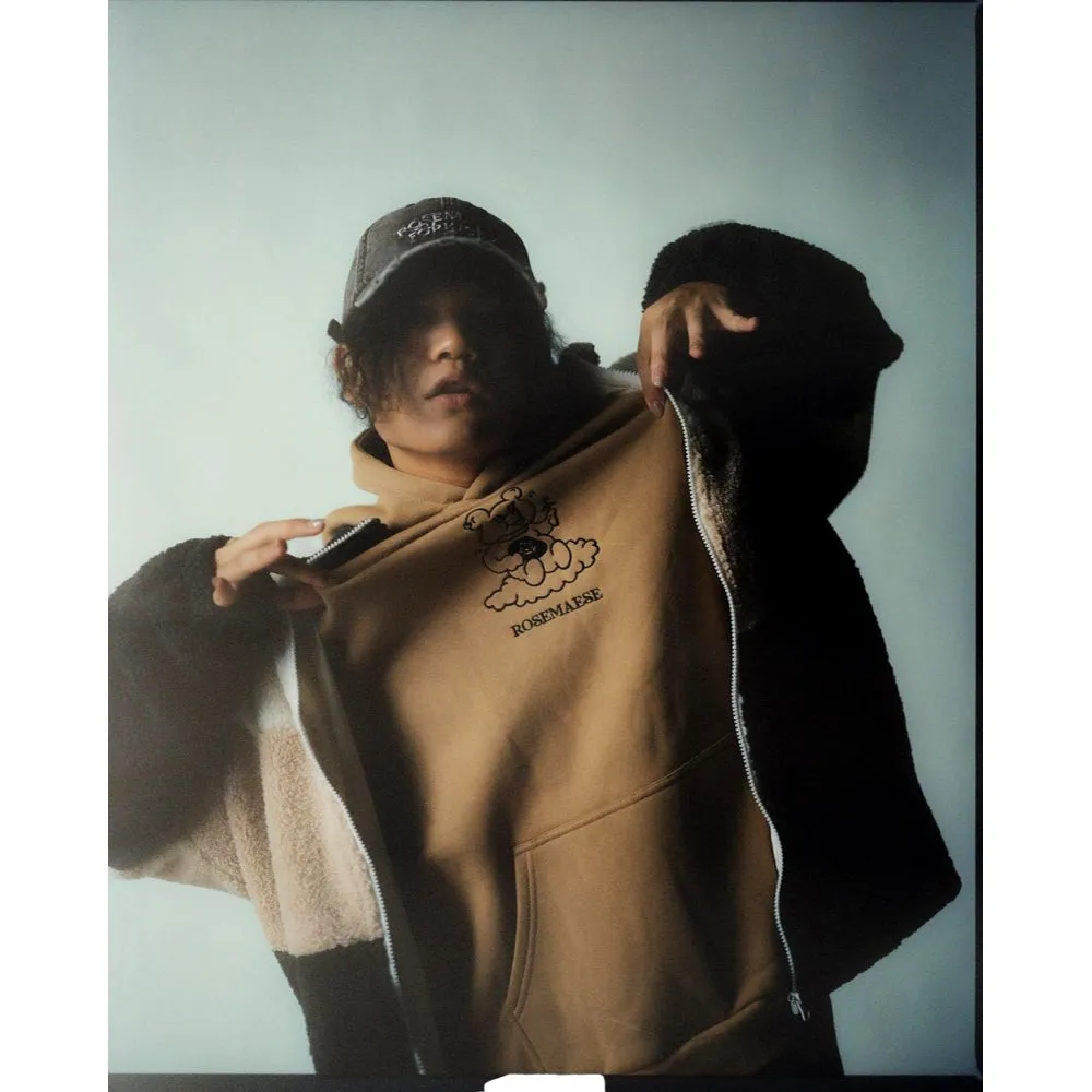 ROSEMAESE ROSEMAESE X FORKICKS ORIGINAL HOODIES-BROWN