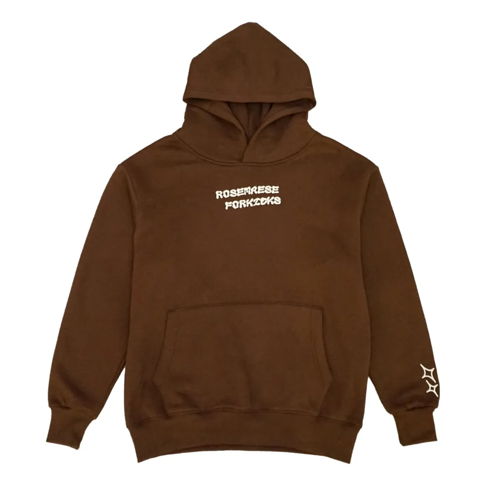 ROSEMAESE ROSEMAESE X FORKICKS ORIGINAL HOODIES-BROWN