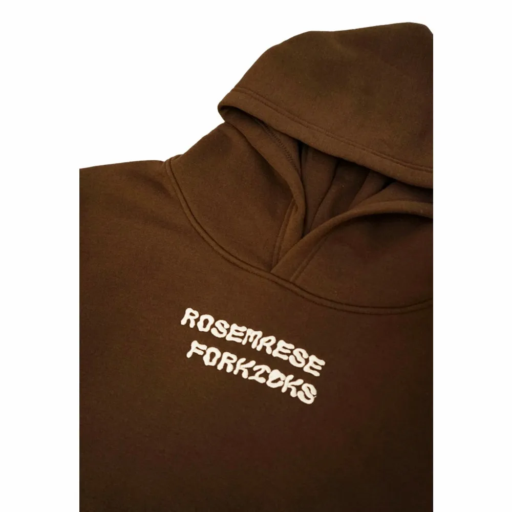 ROSEMAESE ROSEMAESE X FORKICKS ORIGINAL HOODIES-BROWN