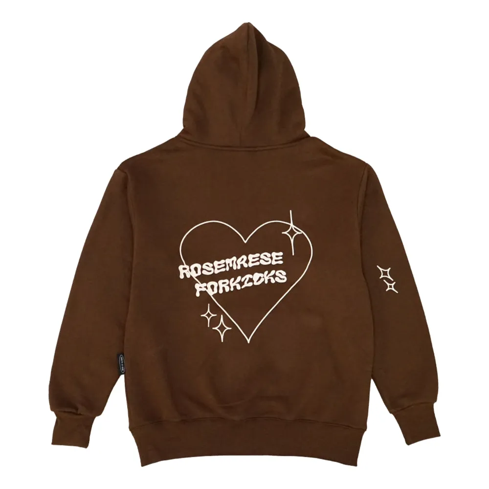 ROSEMAESE ROSEMAESE X FORKICKS ORIGINAL HOODIES-BROWN