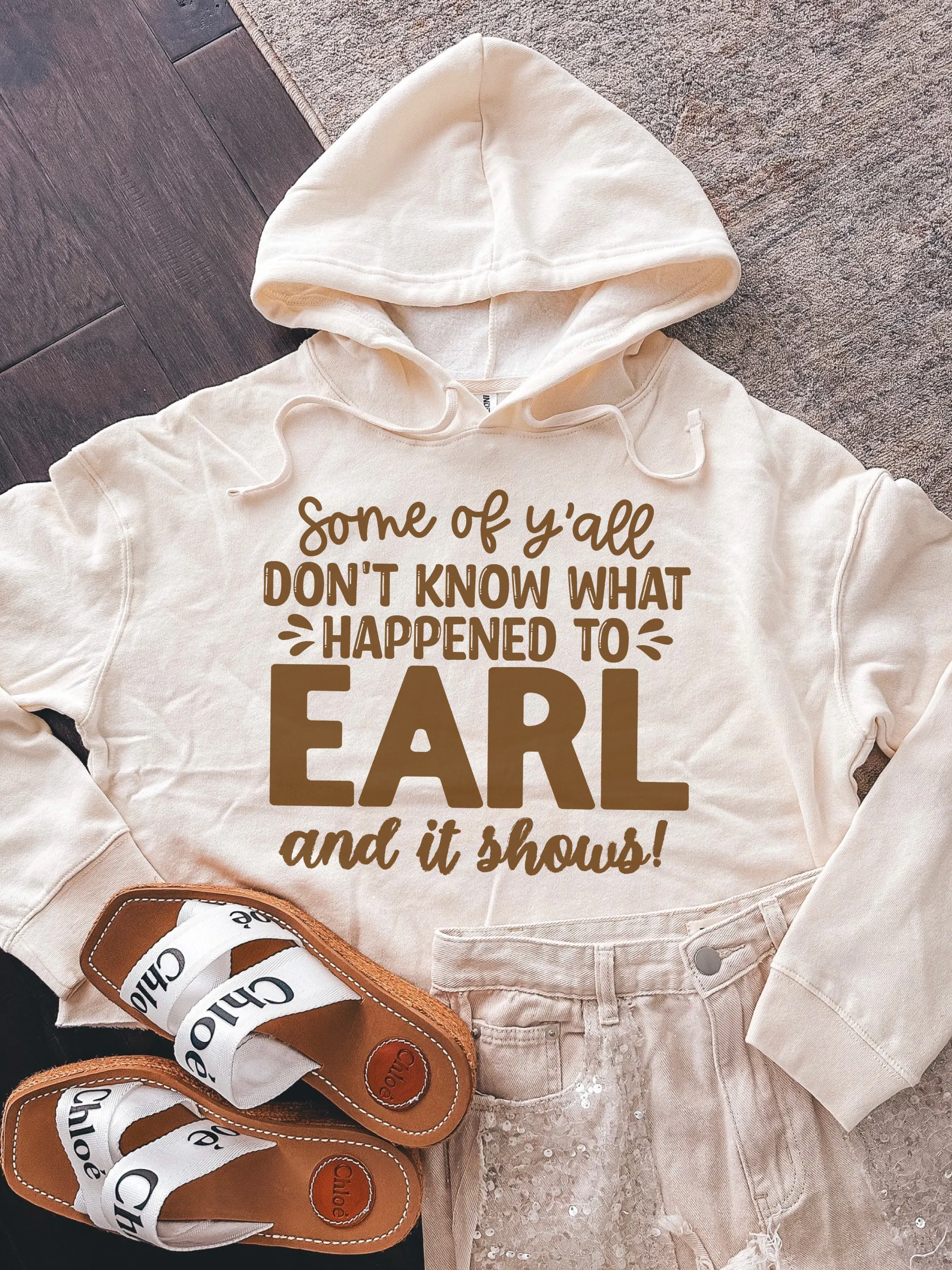 Some Of Y'all Don't Know What Happened To Earl And It Shows! Cropped Hoodie