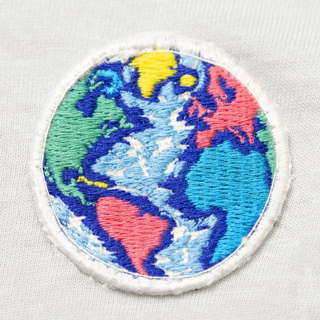 Sweatshirt badge "Planet" for children in organic cotton