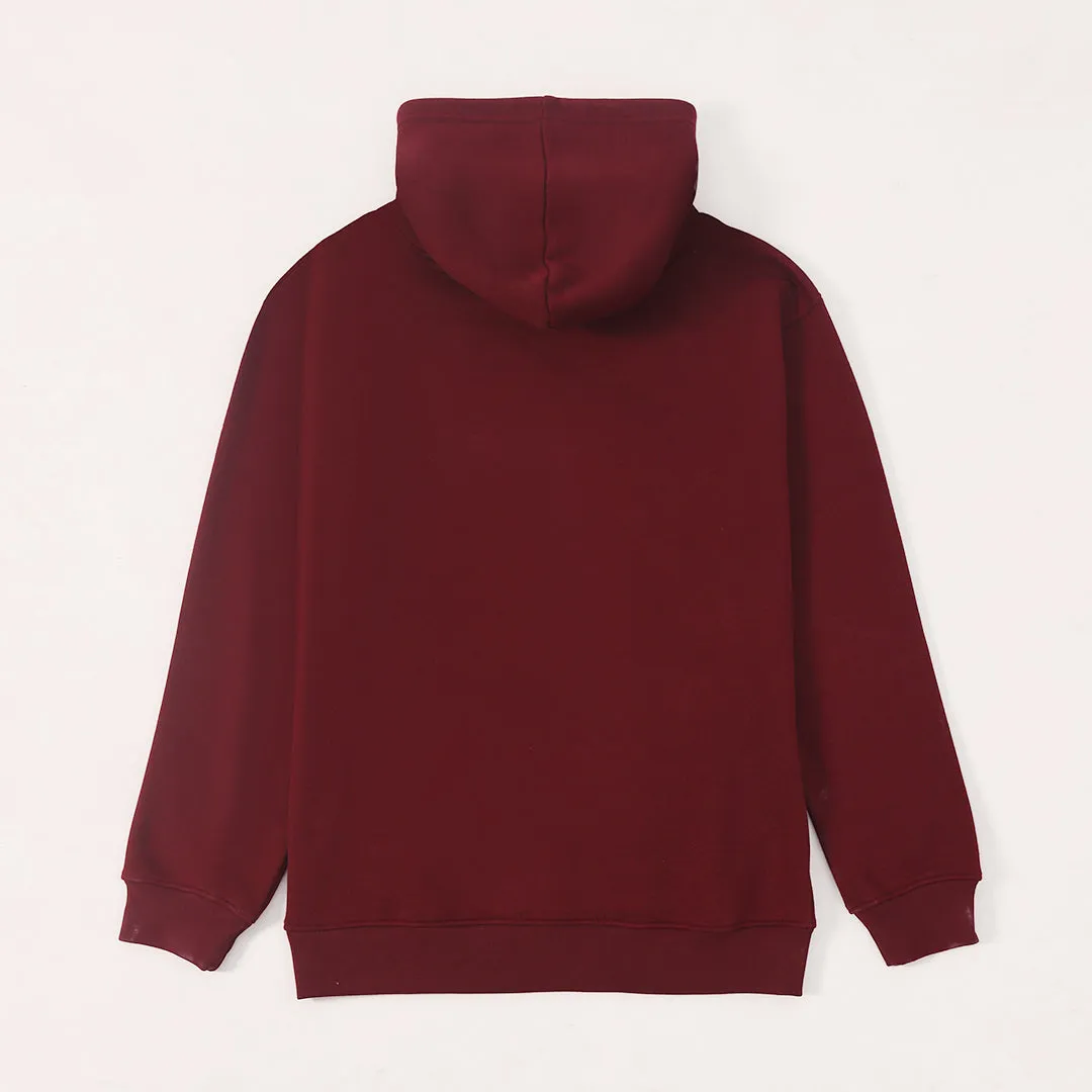 TNY Unisex Oversized Hoodie - Burgundy