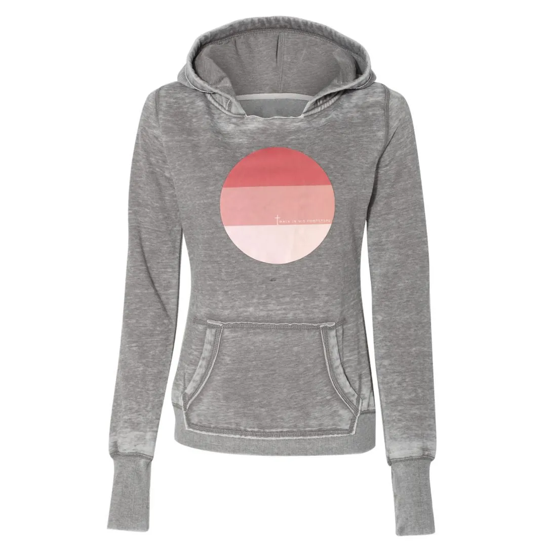 Women's Pink Colorblock Christian Hoodie